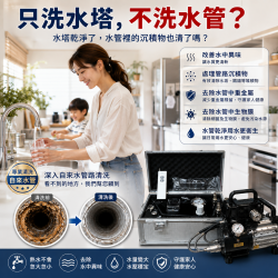 只洗水塔不洗水管行嗎?